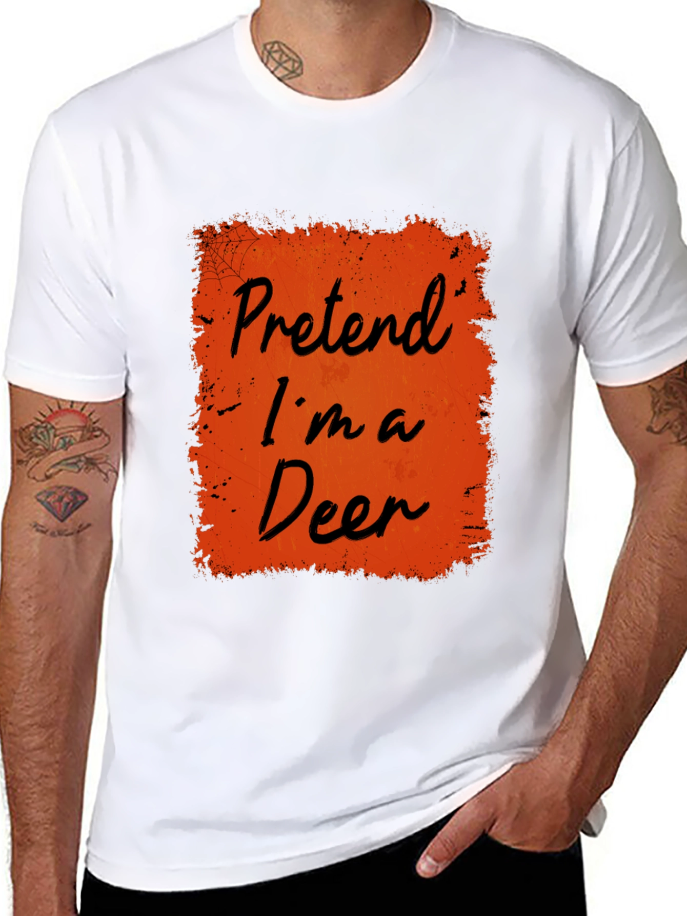 Pretend Im A Deer Halloween Costume T-Shirt