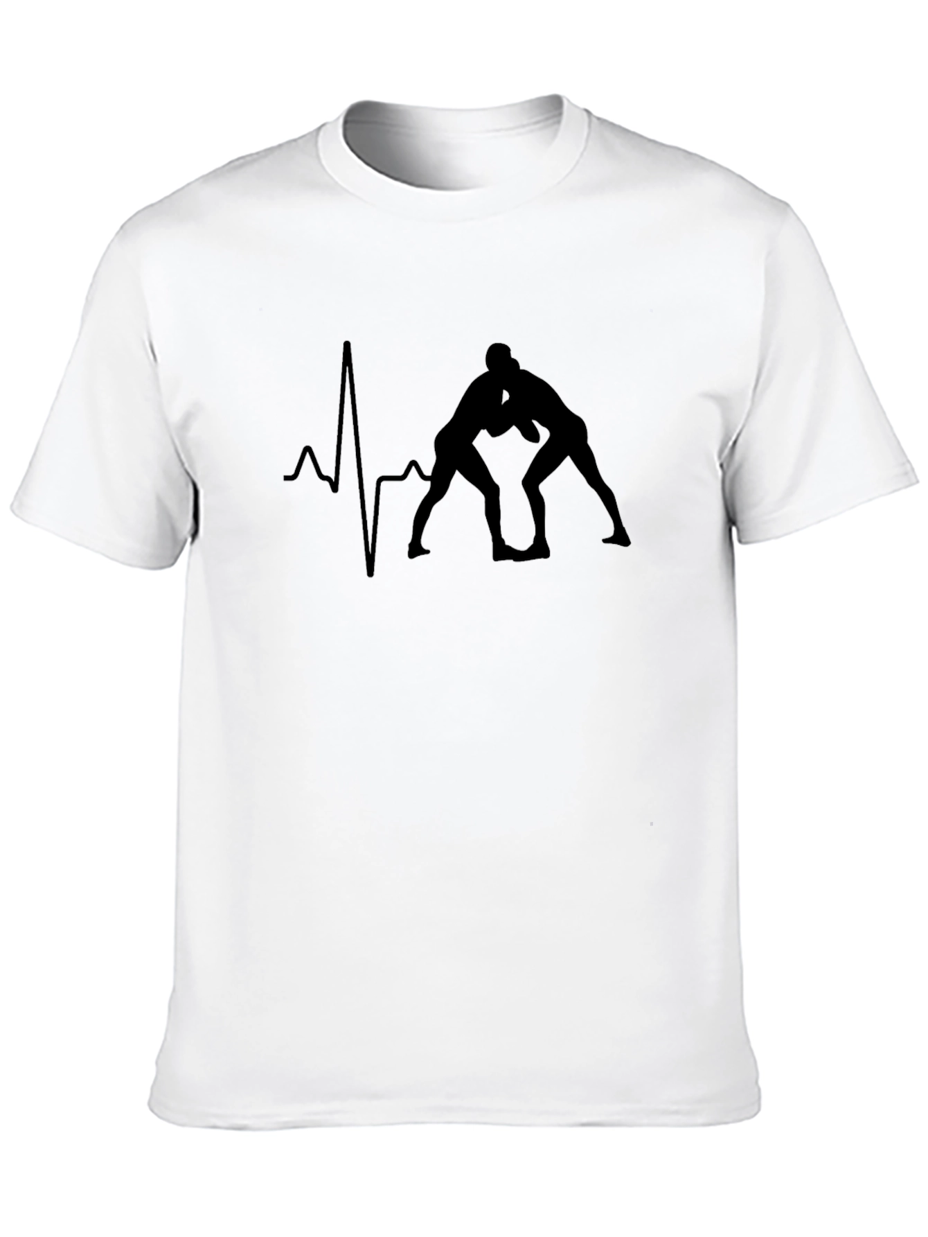 Wrestling Heartbeat T-Shirt - Wrestler Tee