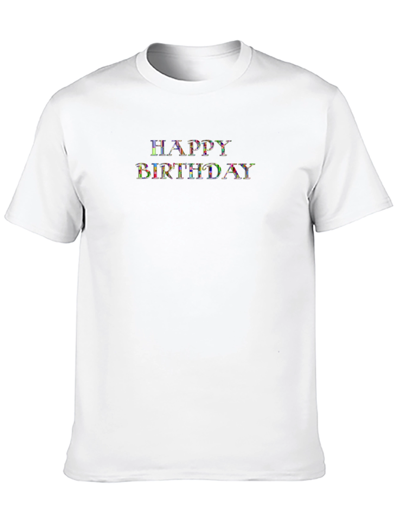 Happy Birthday Graphic Black T-Shirt