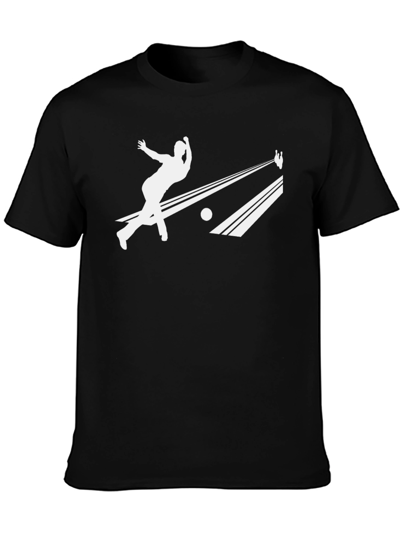 Bowling Strike Graphic Tee - Classic Style