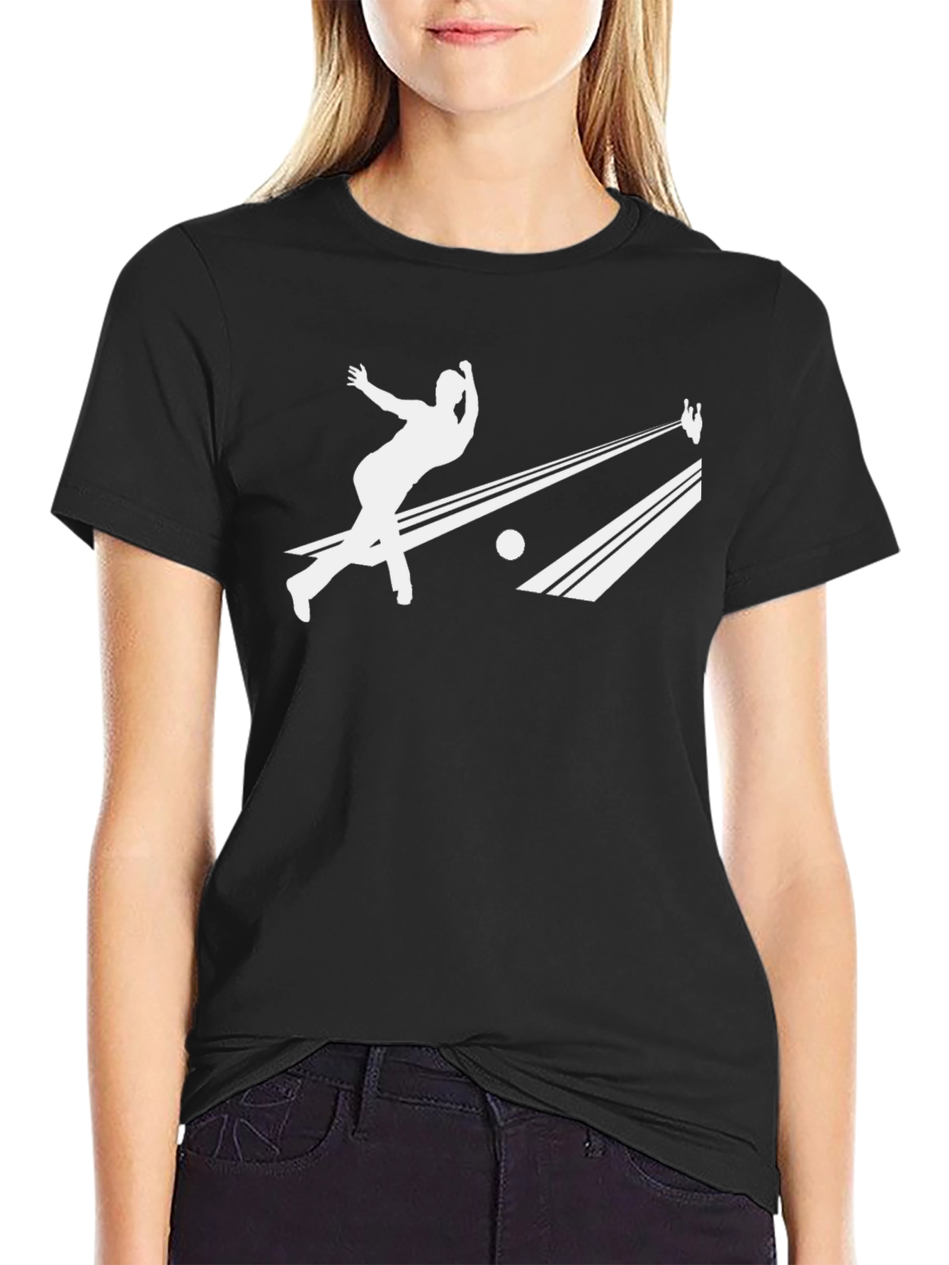 Bowling Strike Graphic Tee - Classic Style