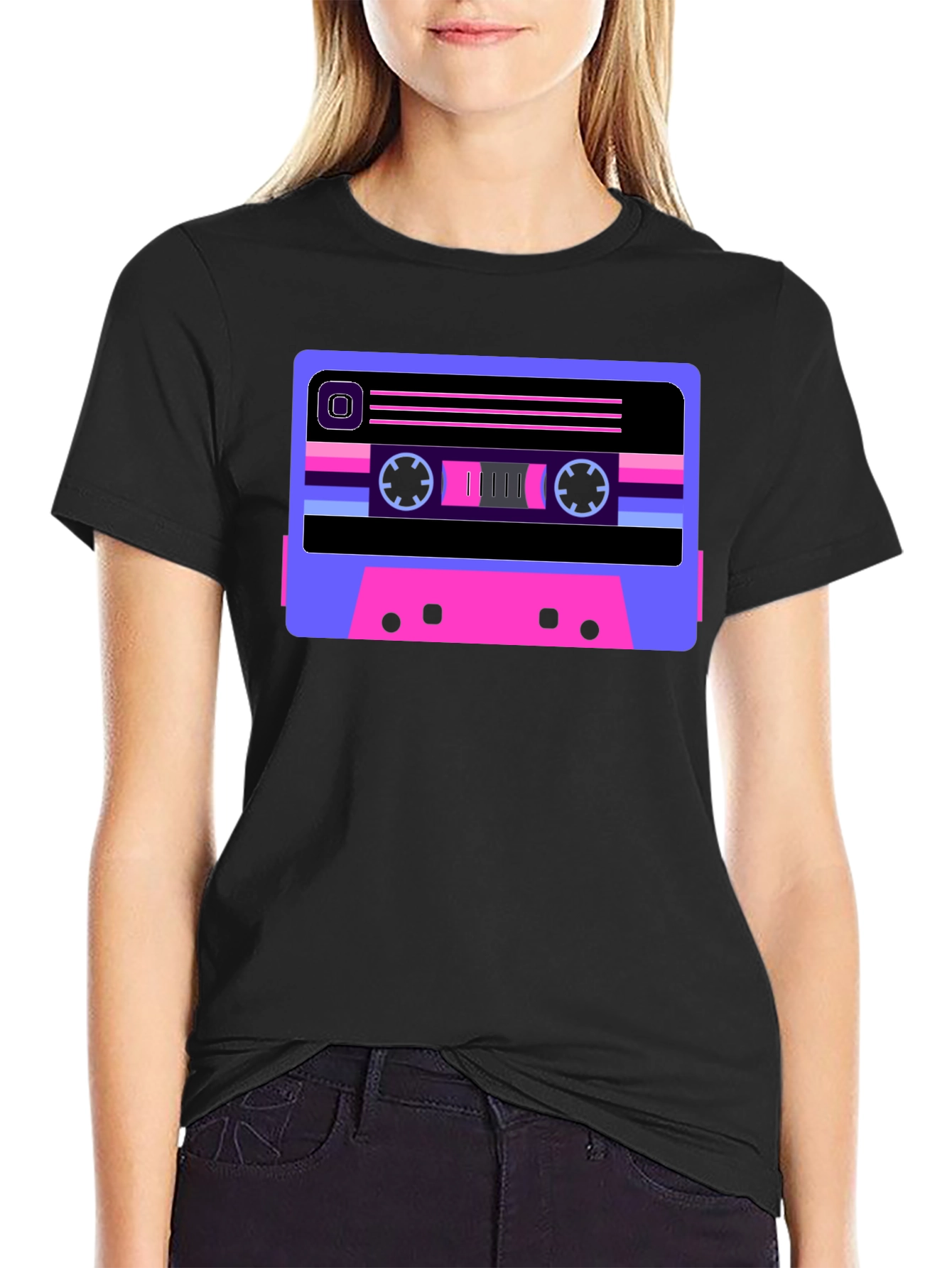Retro Cassette Tape Graphic T-Shirt