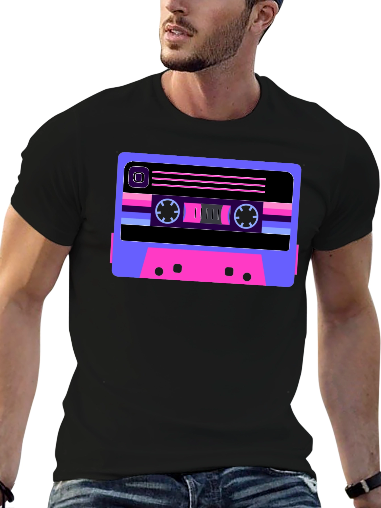 Retro Cassette Tape Graphic T-Shirt