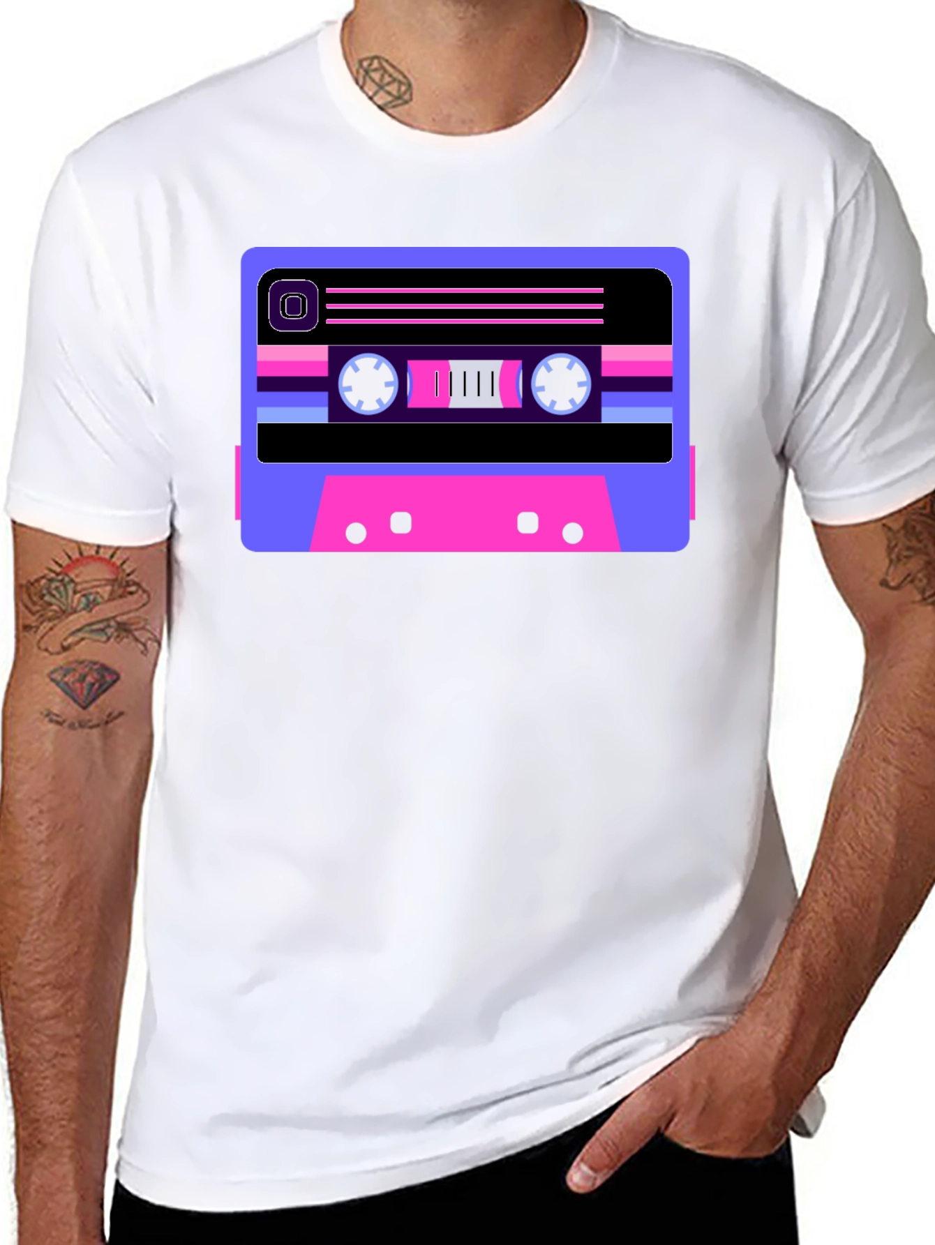 Retro Cassette Tape Graphic T-Shirt