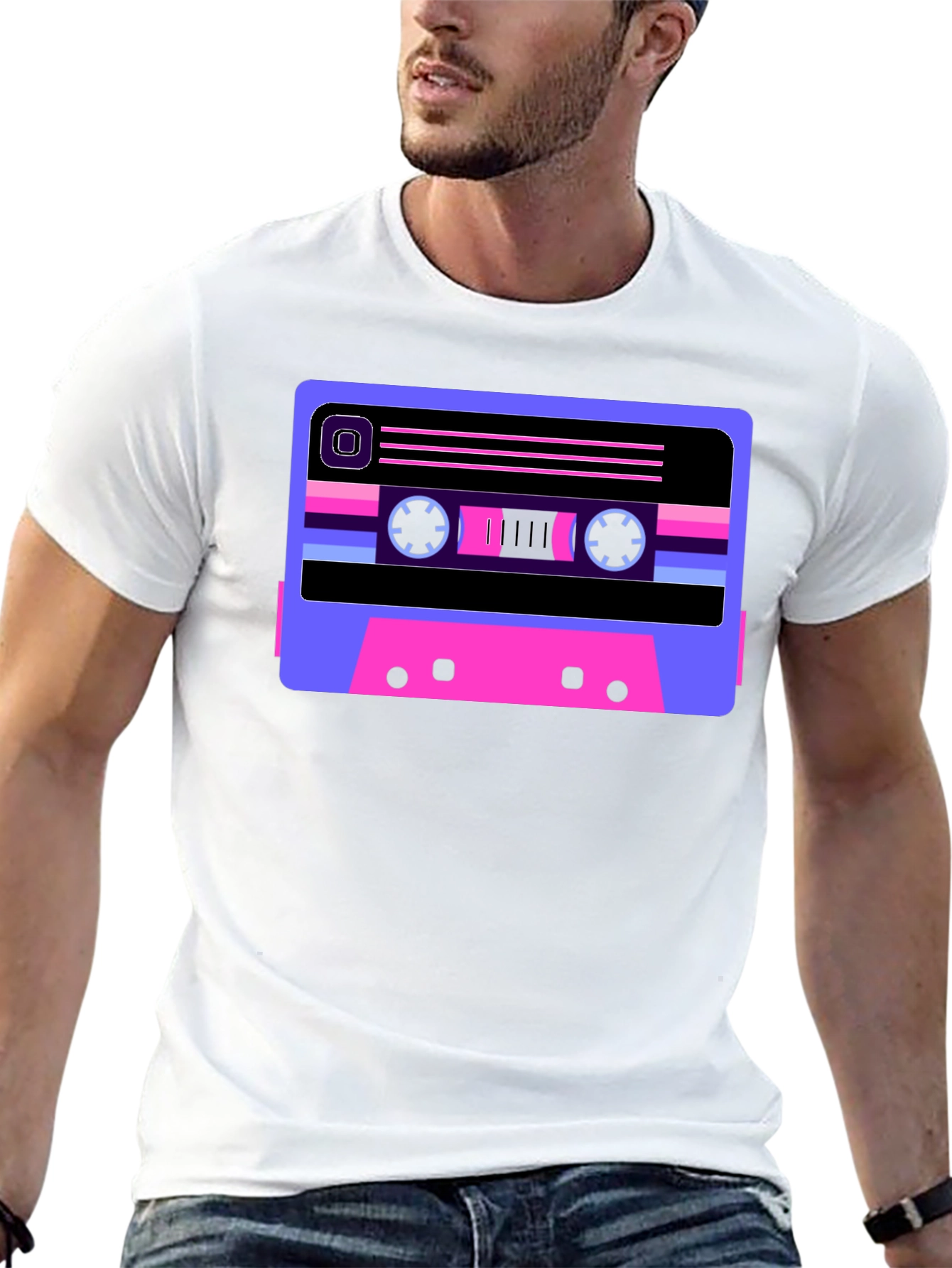 Retro Cassette Tape Graphic T-Shirt