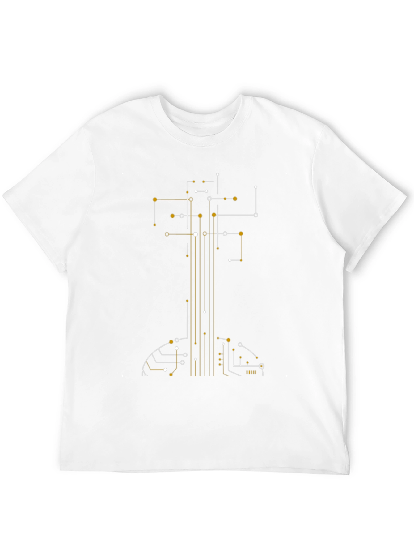 Circuit Guitar Graphic Tee - Modern Musician Style