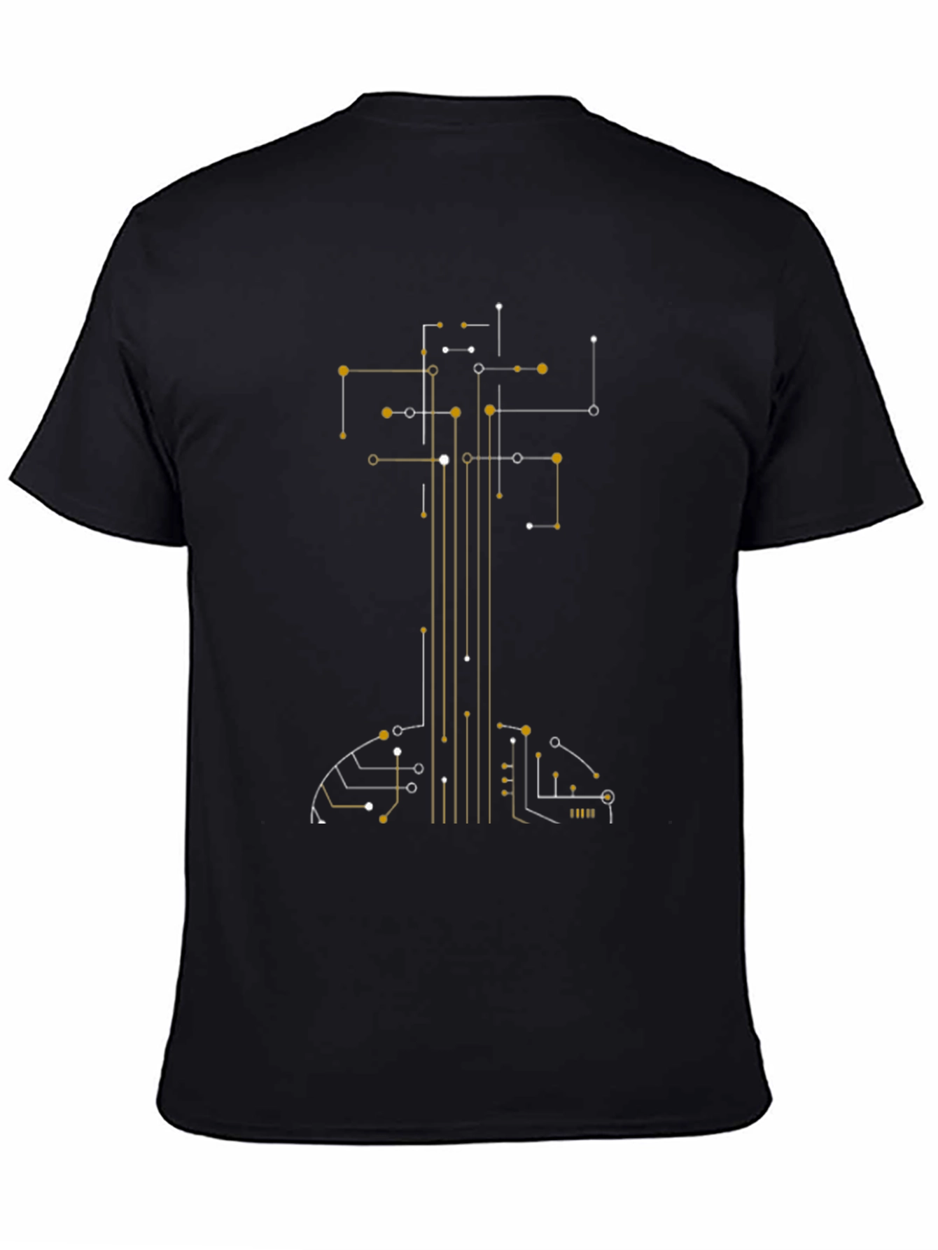 Circuit Guitar Graphic Tee - Modern Musician Style