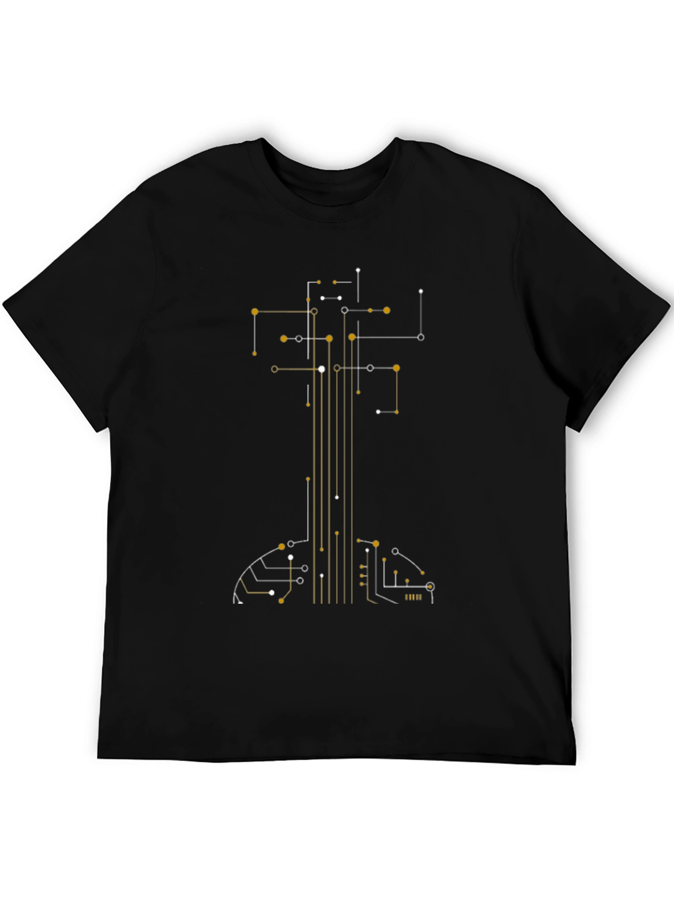 Circuit Guitar Graphic Tee - Modern Musician Style