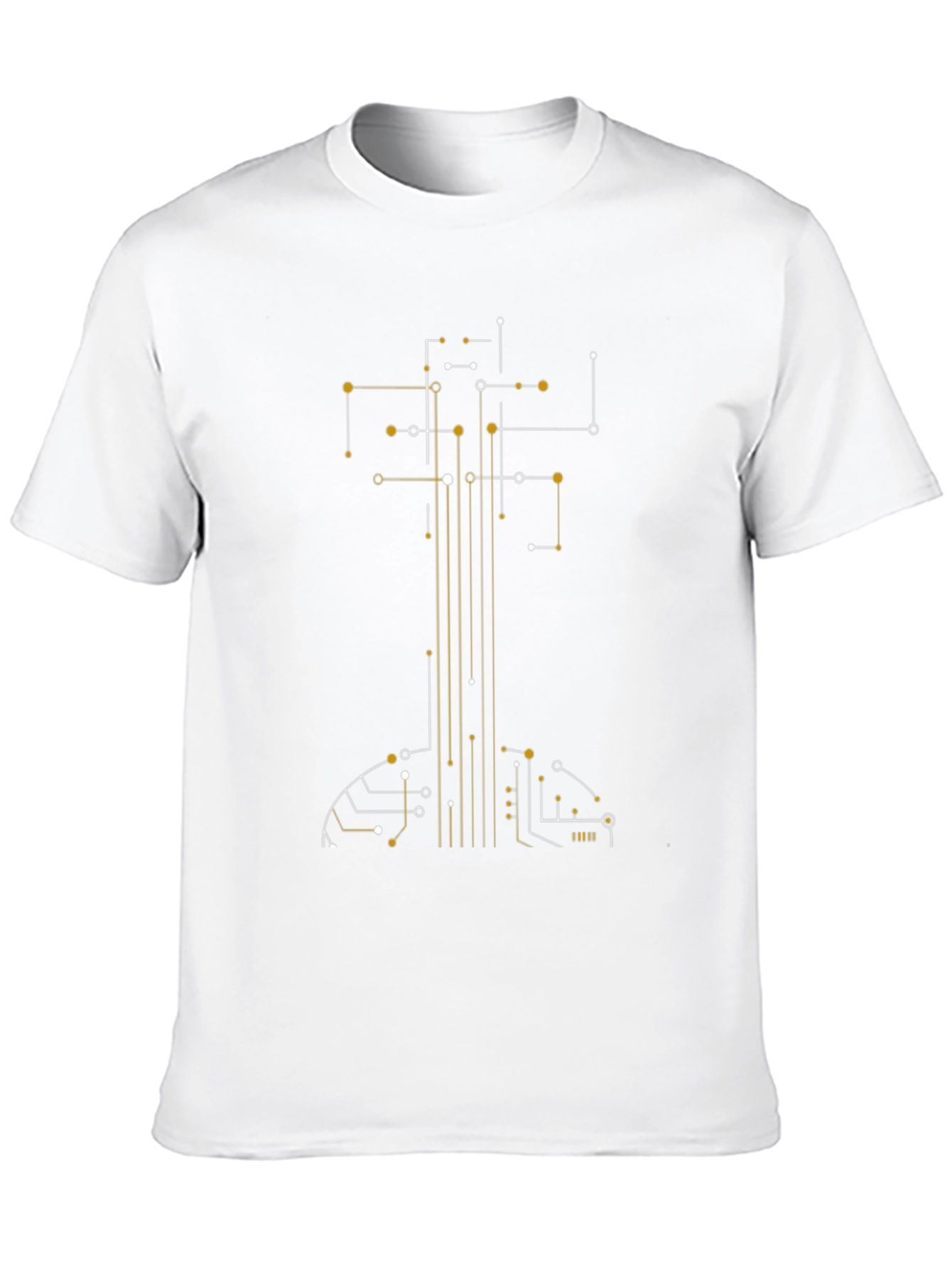 Circuit Guitar Graphic Tee - Modern Musician Style