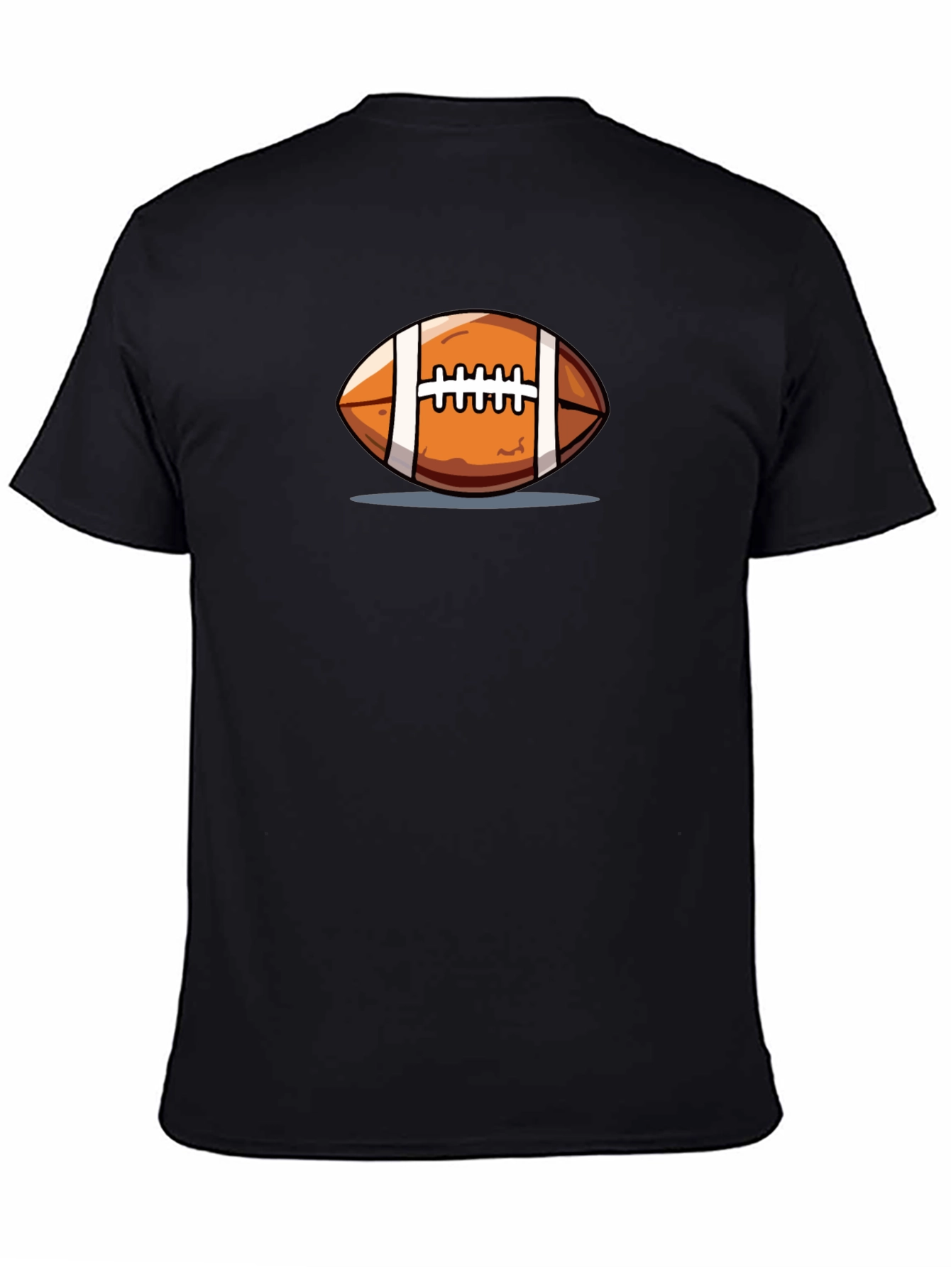 Football Graphic Black T-Shirt