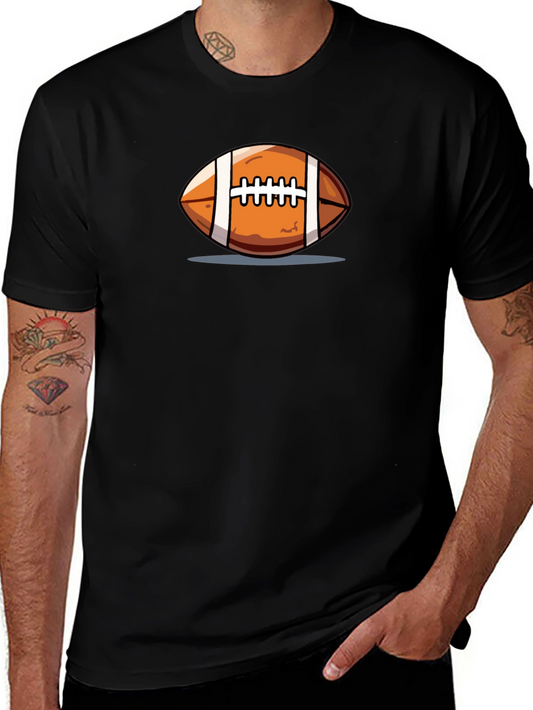 Football Graphic Black T-Shirt