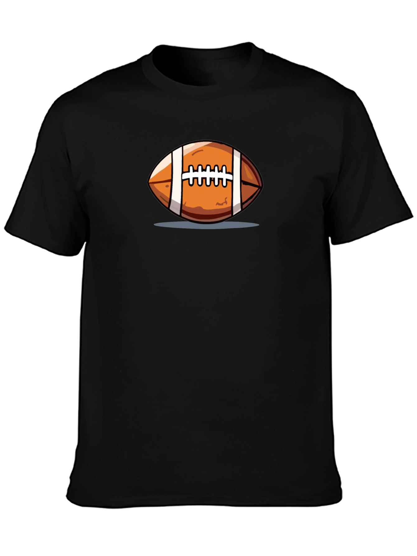 Football Graphic Black T-Shirt
