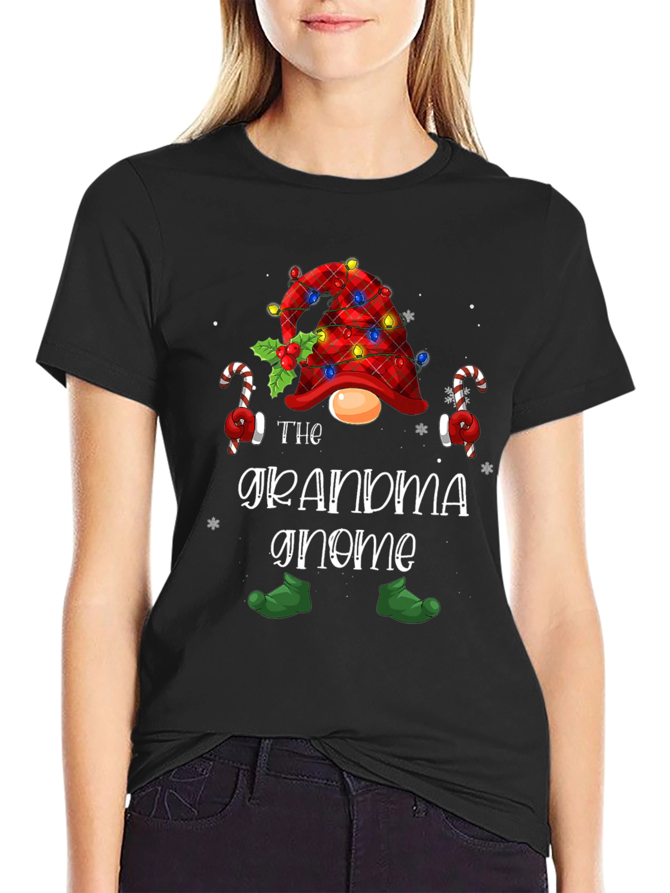 Grandma Gnome Christmas T-Shirt