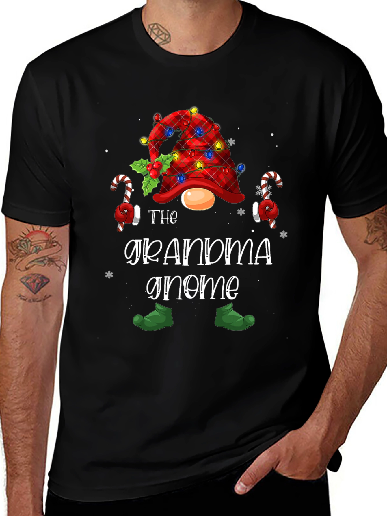 Grandma Gnome Christmas T-Shirt