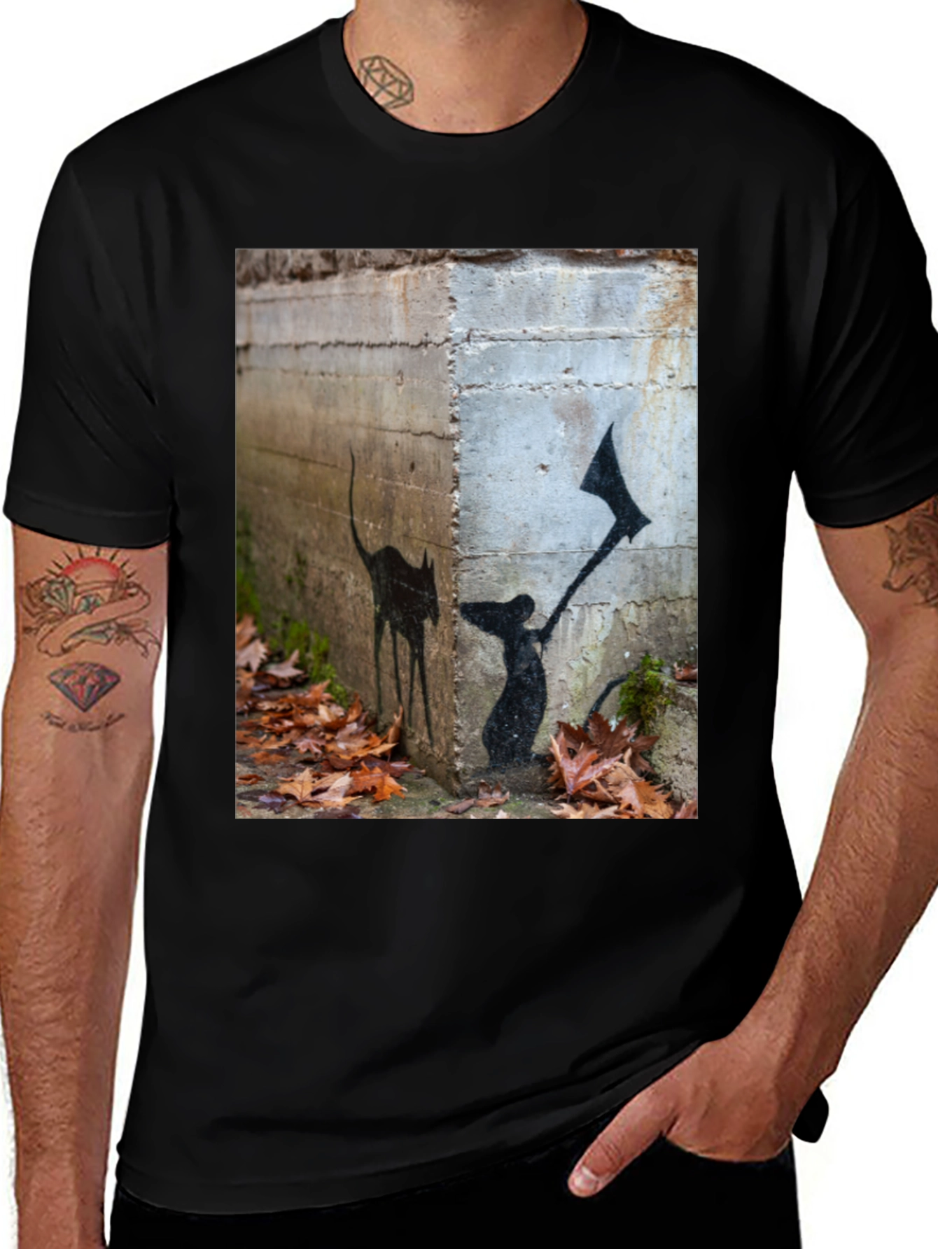 Banksy Rat T-Shirt - Urban Street Art Style