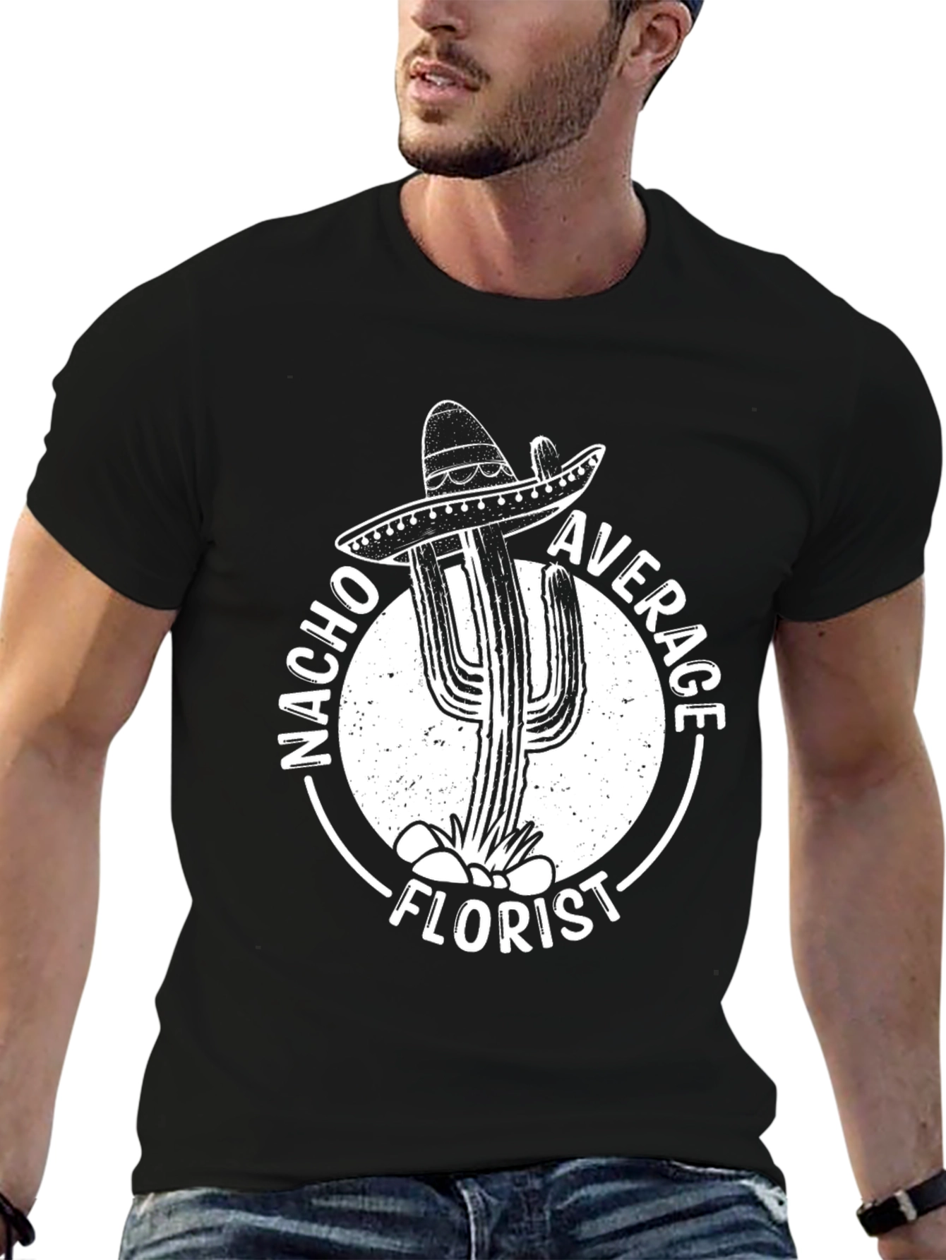 Nacho Average Florist Graphic T-Shirt