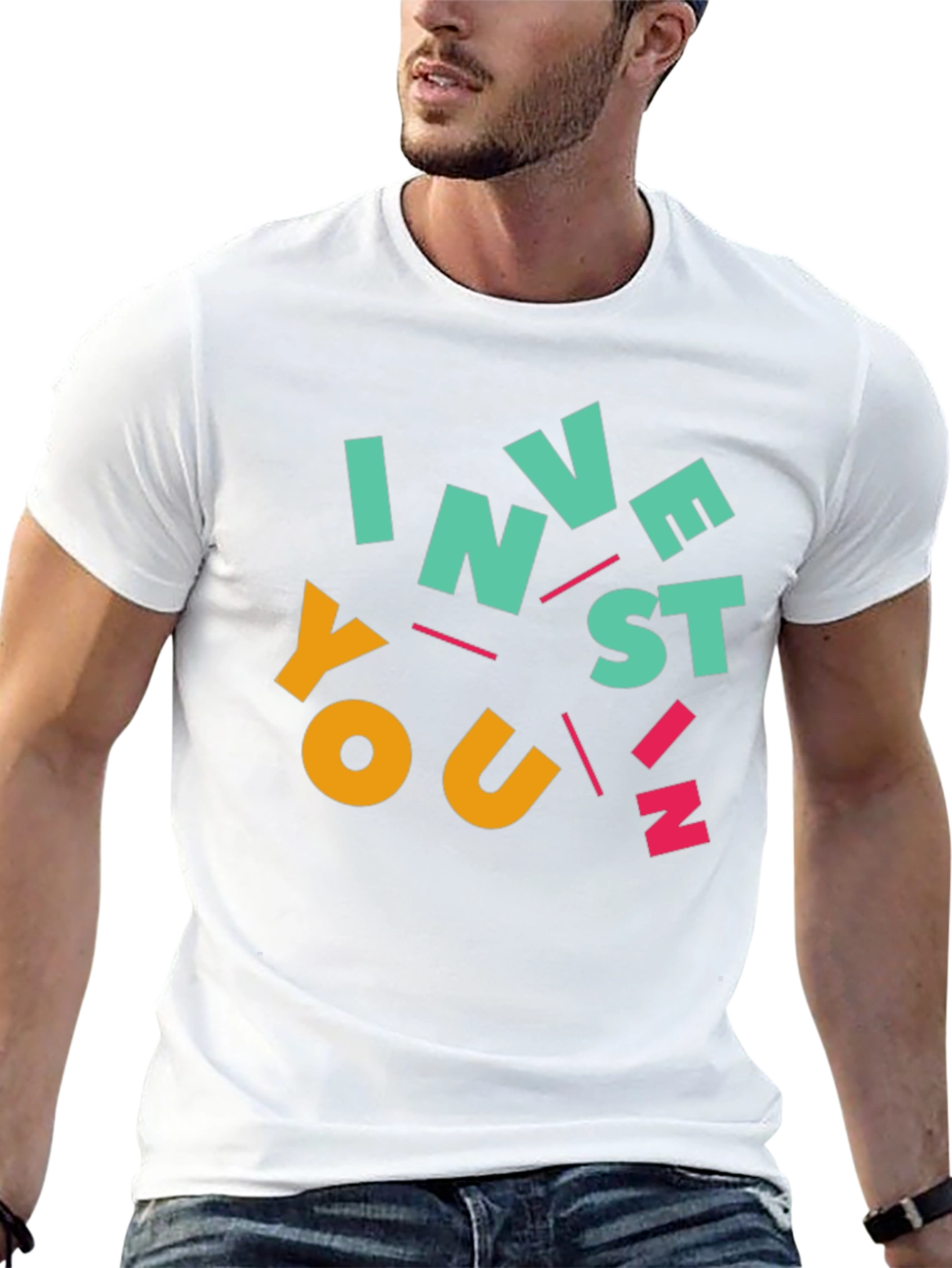 Invest In You Graphic Tee - Black Cotton T-Shirt