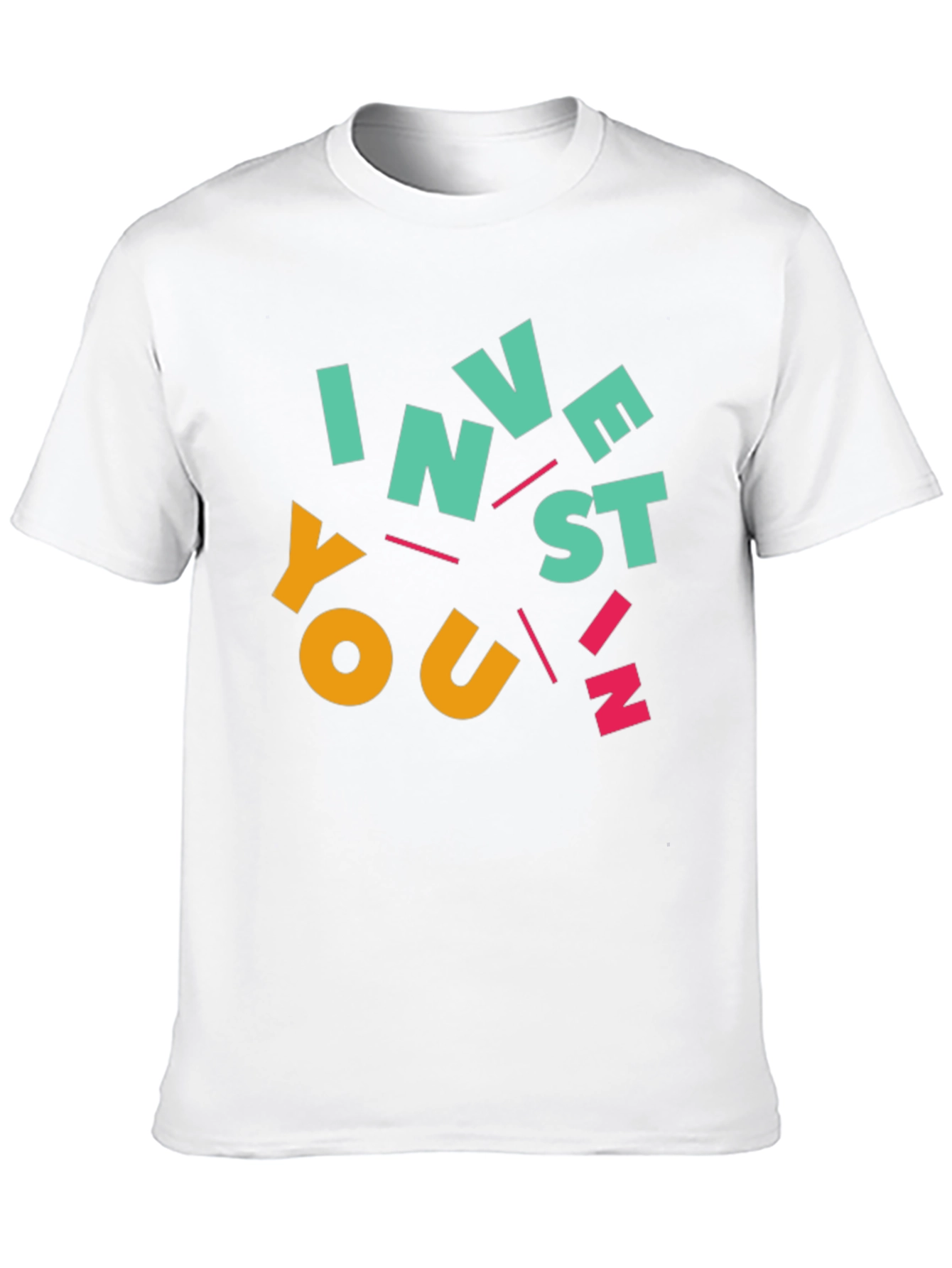 Invest In You Graphic Tee - Black Cotton T-Shirt