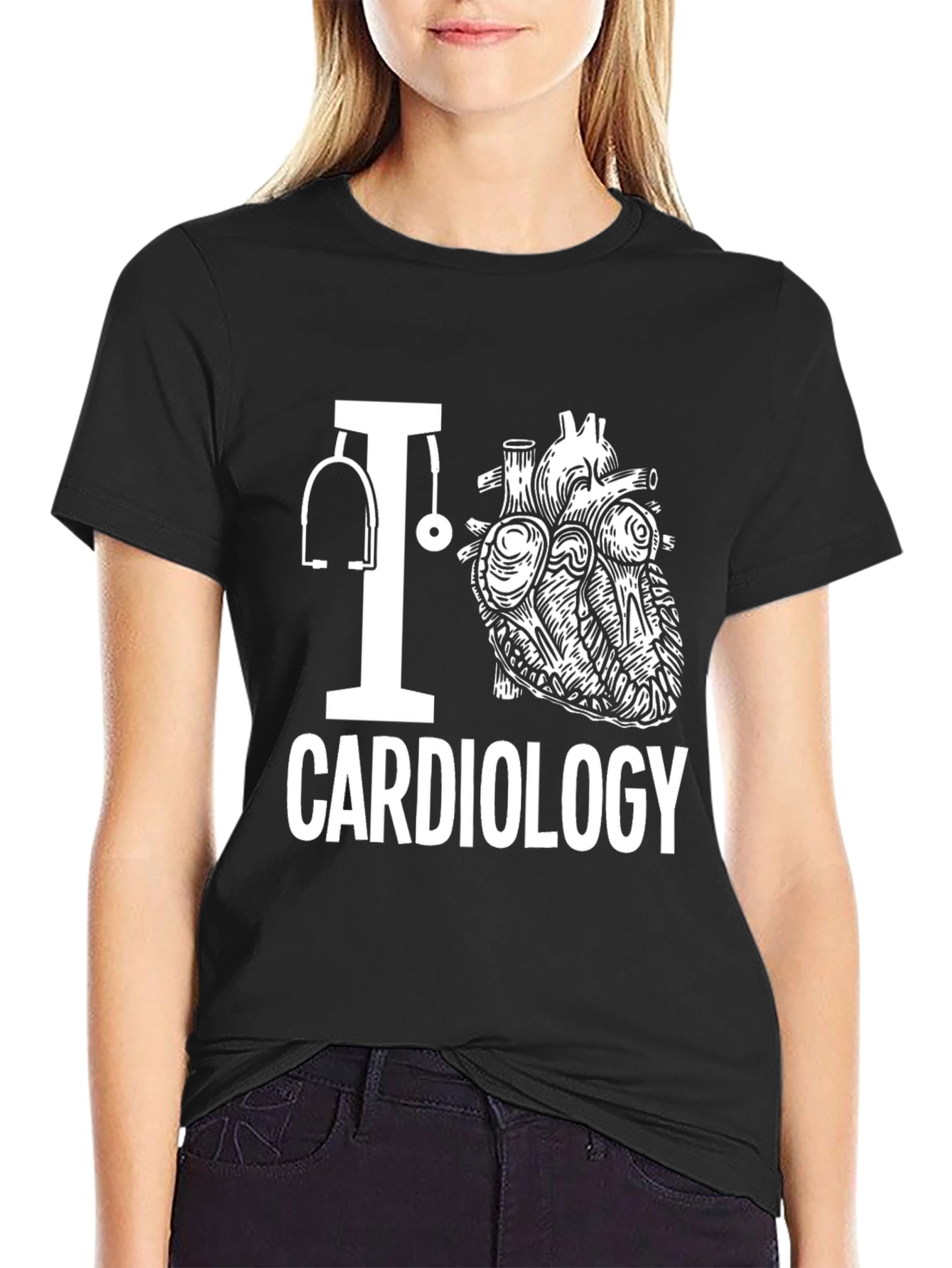 I Heart Cardiology T-Shirt - Medical Profession Tee