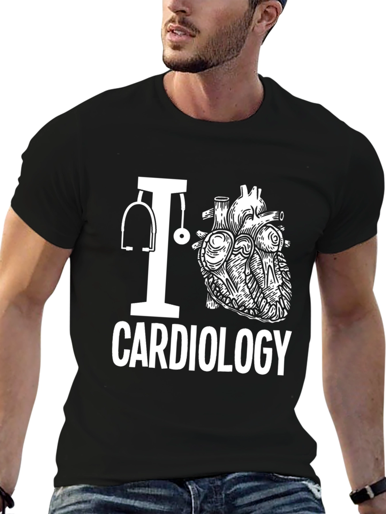I Heart Cardiology T-Shirt - Medical Profession Tee