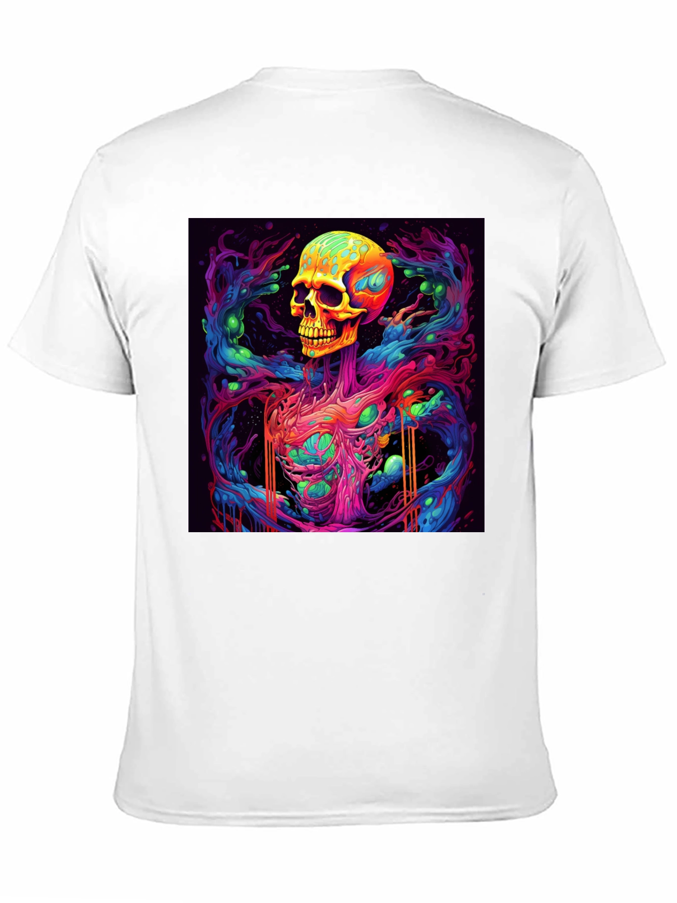 Vibrant Skull Graphic Tee - Unique Art Design