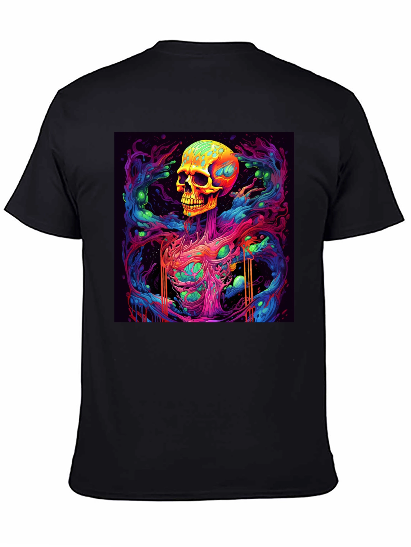 Vibrant Skull Graphic Tee - Unique Art Design