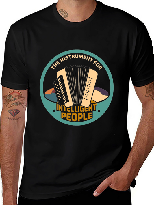 Accordion Instrument Intelligent People T-Shirt