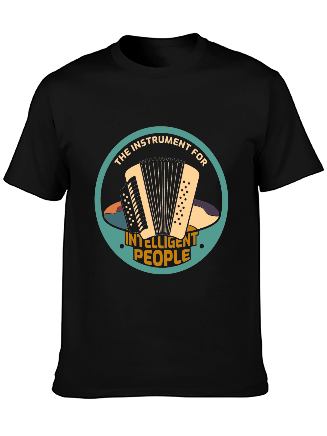 Accordion Instrument Intelligent People T-Shirt