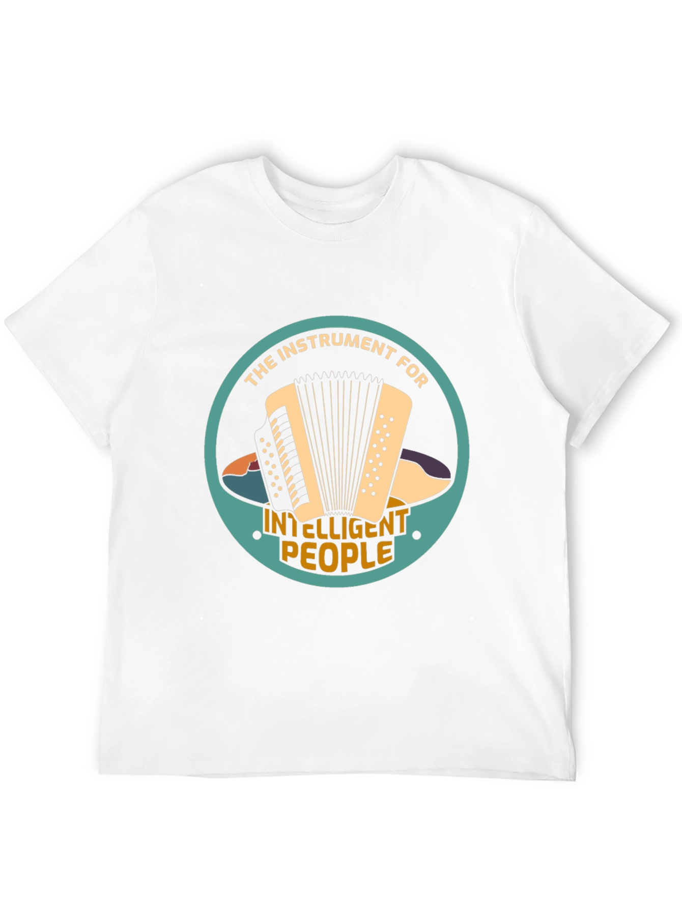 Accordion Instrument Intelligent People T-Shirt