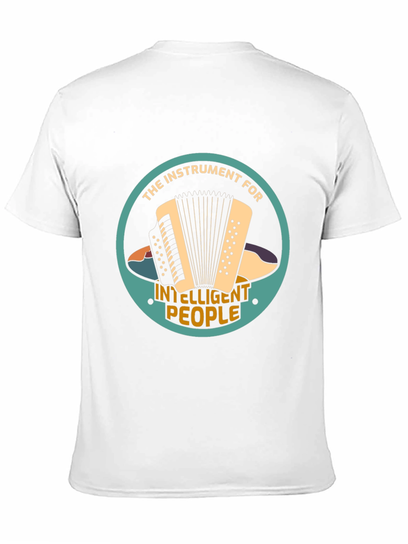 Accordion Instrument Intelligent People T-Shirt
