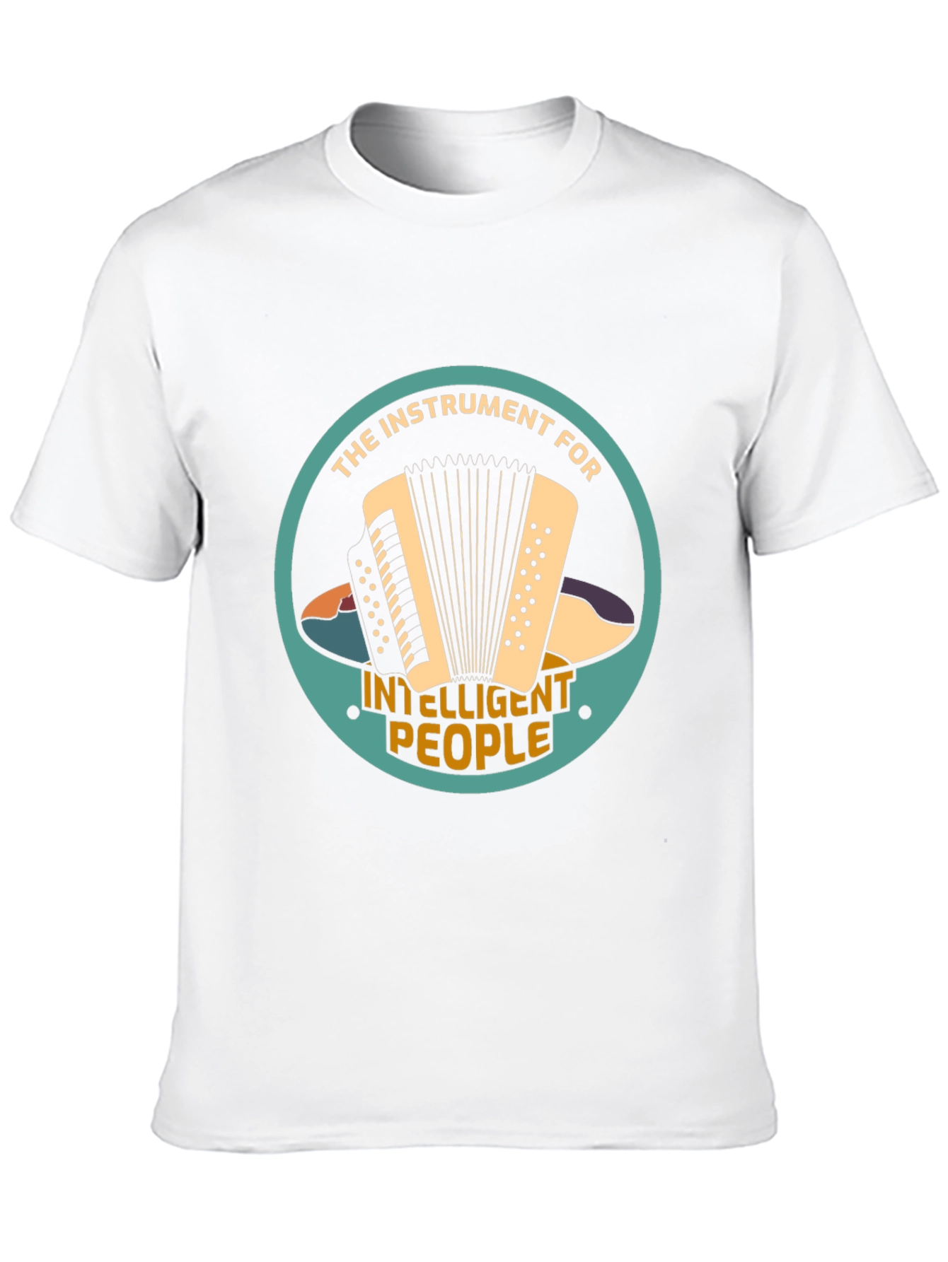 Accordion Instrument Intelligent People T-Shirt