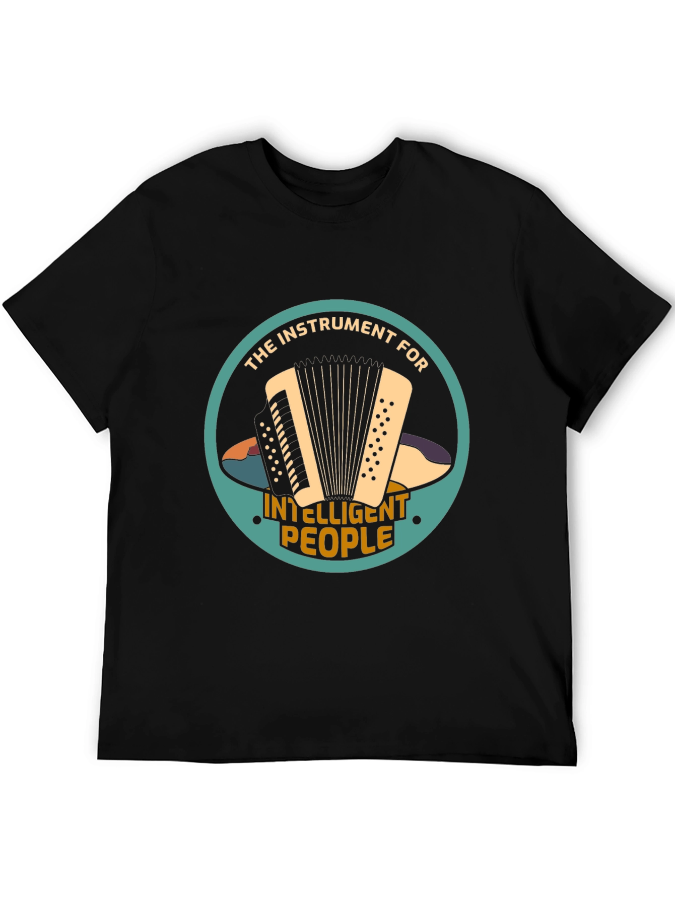Accordion Instrument Intelligent People T-Shirt