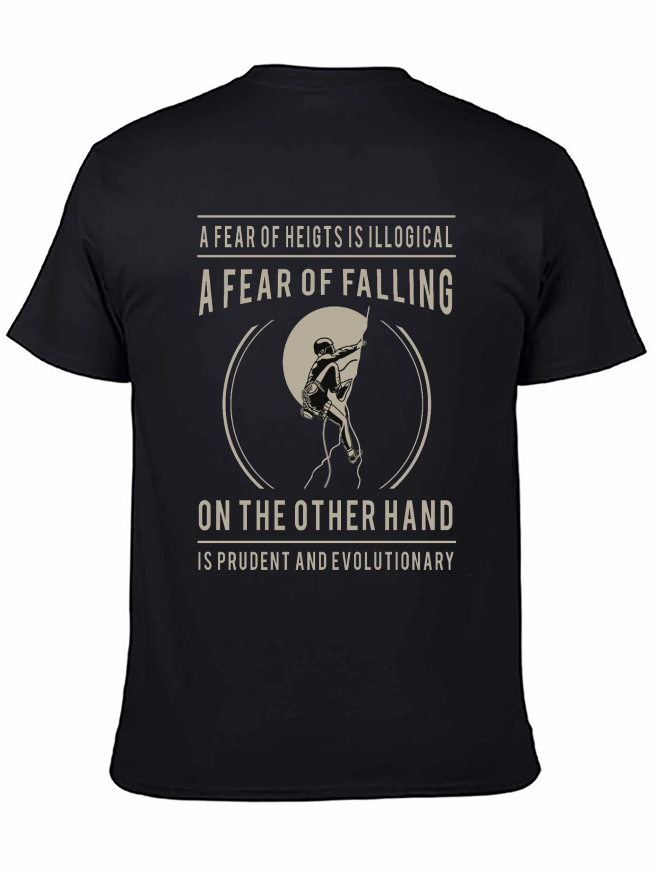 Climbing T-Shirt: Fear of Falling Design