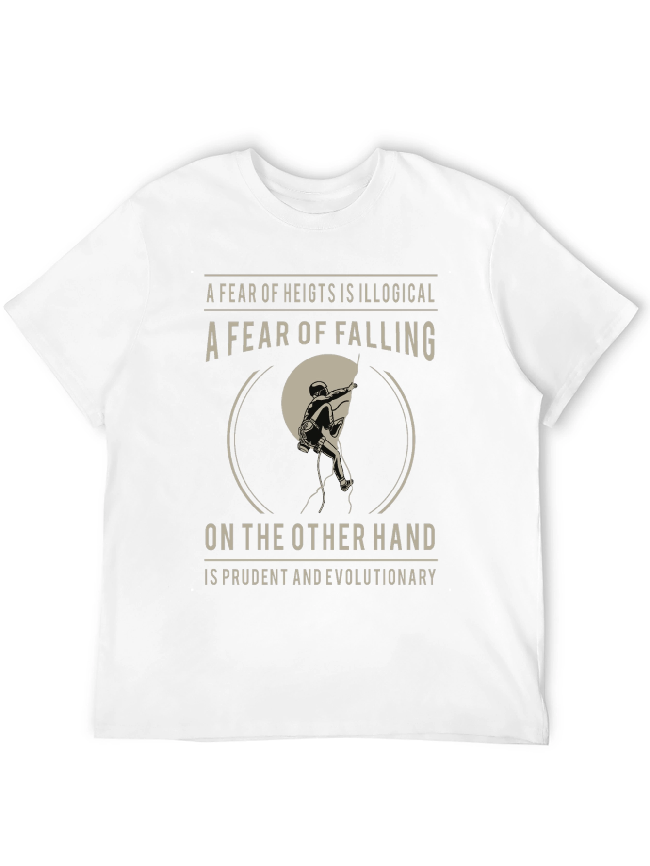 Climbing T-Shirt: Fear of Falling Design