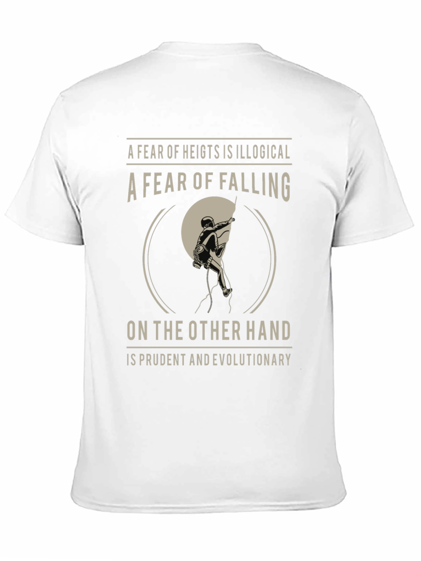 Climbing T-Shirt: Fear of Falling Design