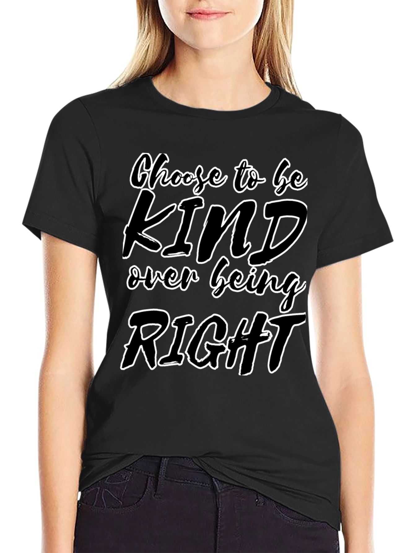 Choose to be Kind Graphic T-Shirt - Black