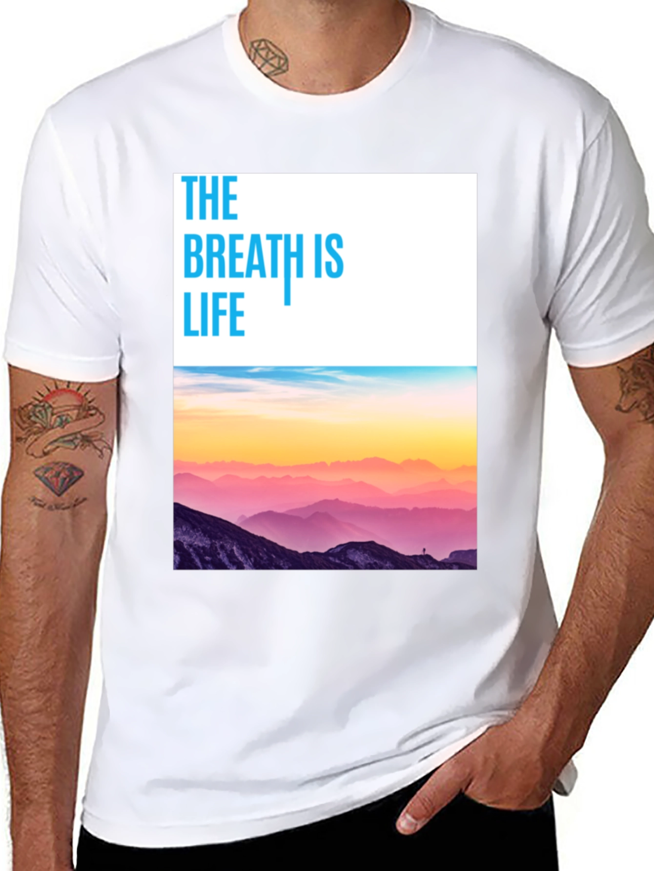 Breath is Life Graphic Tee - Nature Inspired T-Shirt