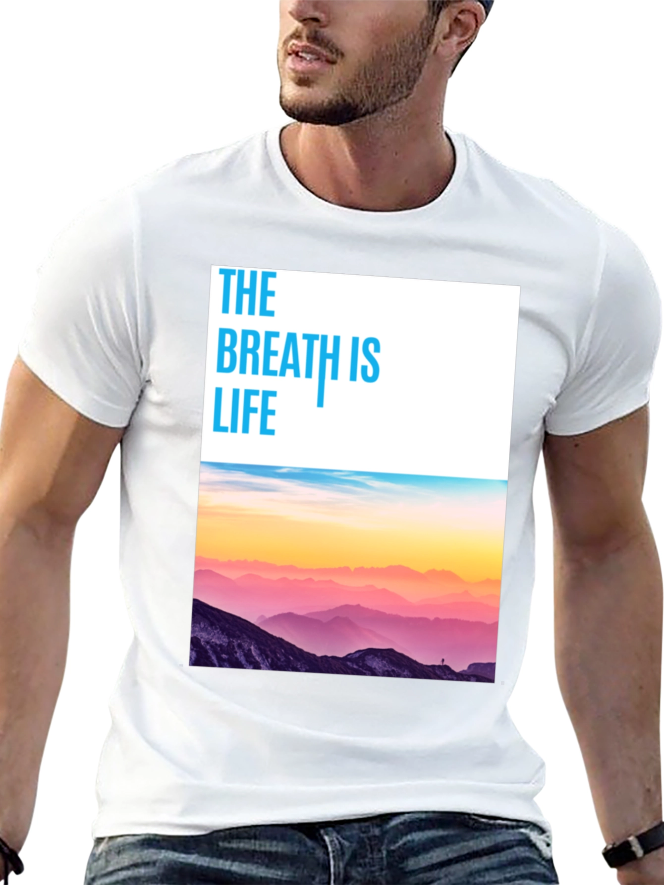 Breath is Life Graphic Tee - Nature Inspired T-Shirt