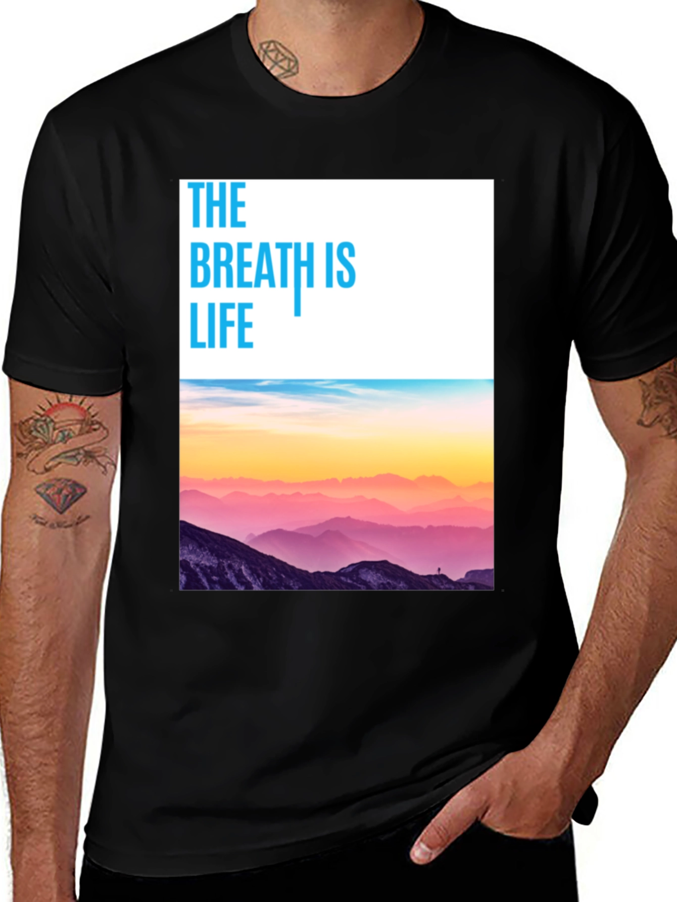 Breath is Life Graphic Tee - Nature Inspired T-Shirt