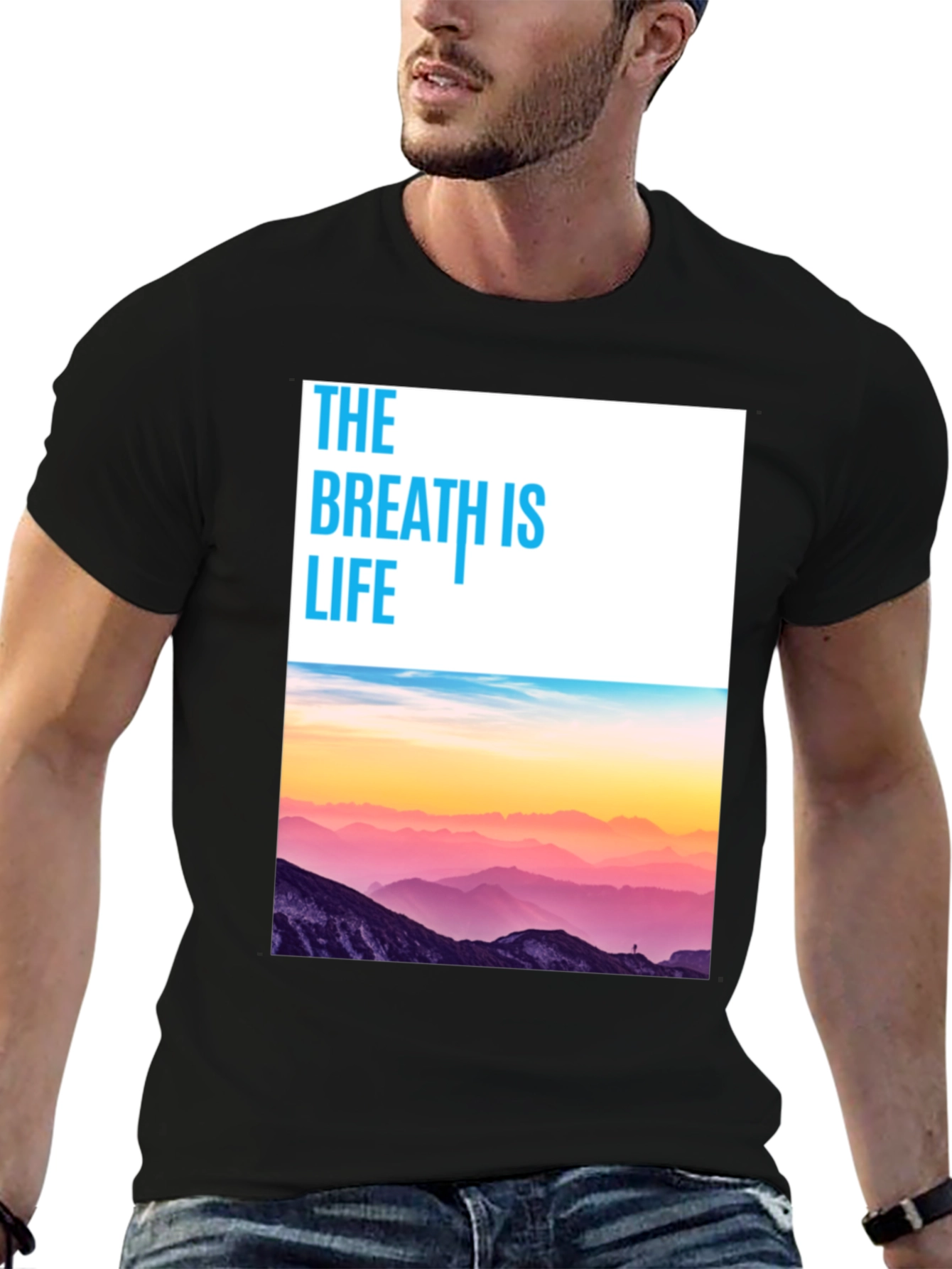 Breath is Life Graphic Tee - Nature Inspired T-Shirt