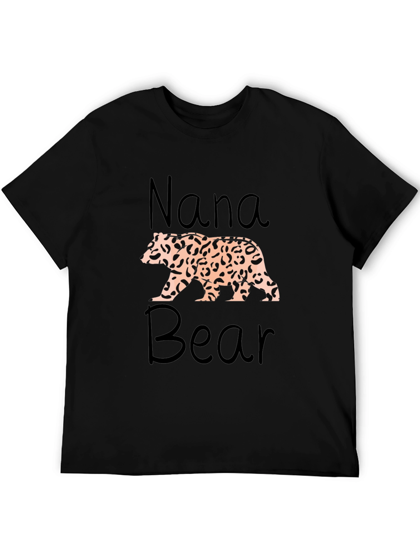 Nana Bear Leopard Print T-Shirt