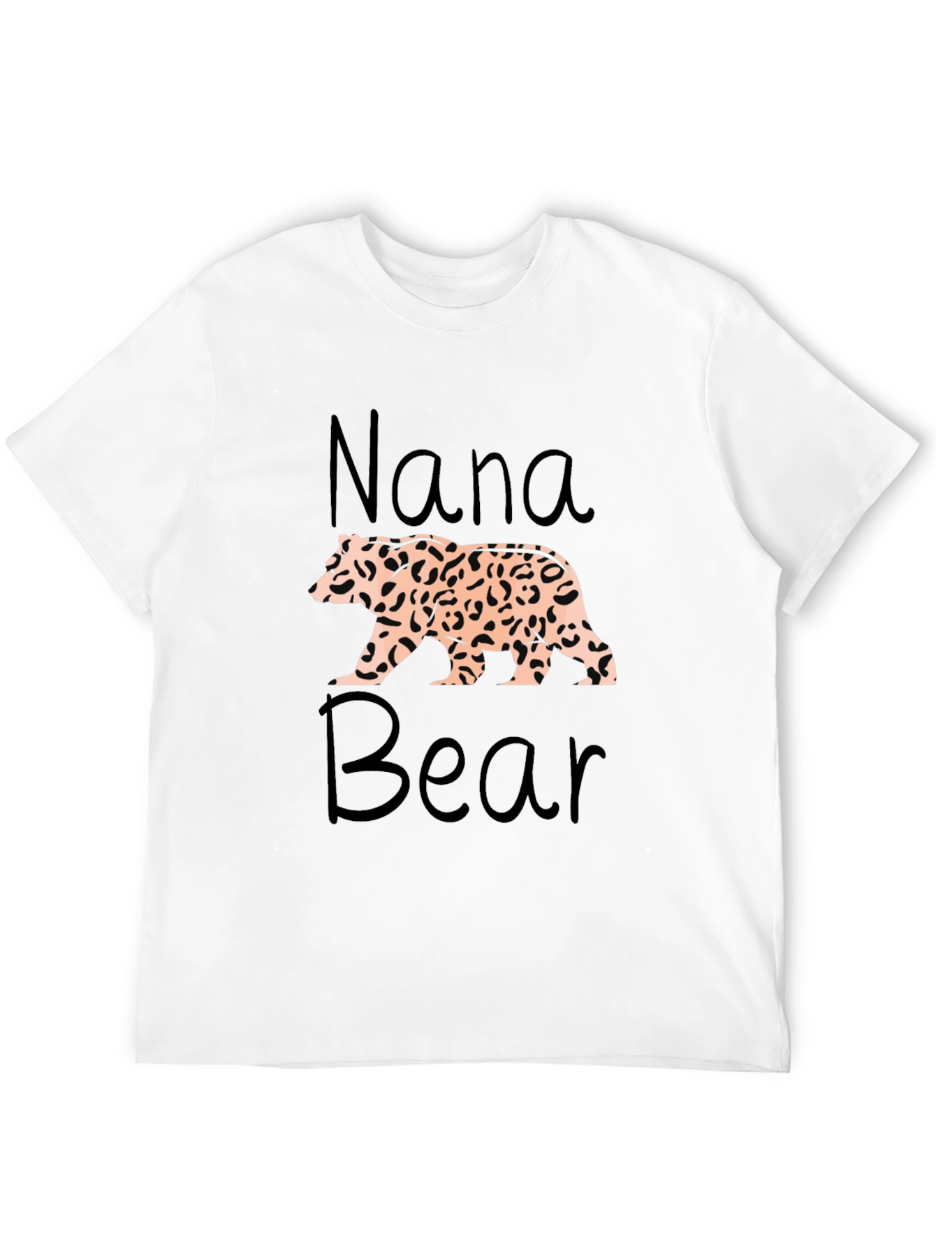 Nana Bear Leopard Print T-Shirt