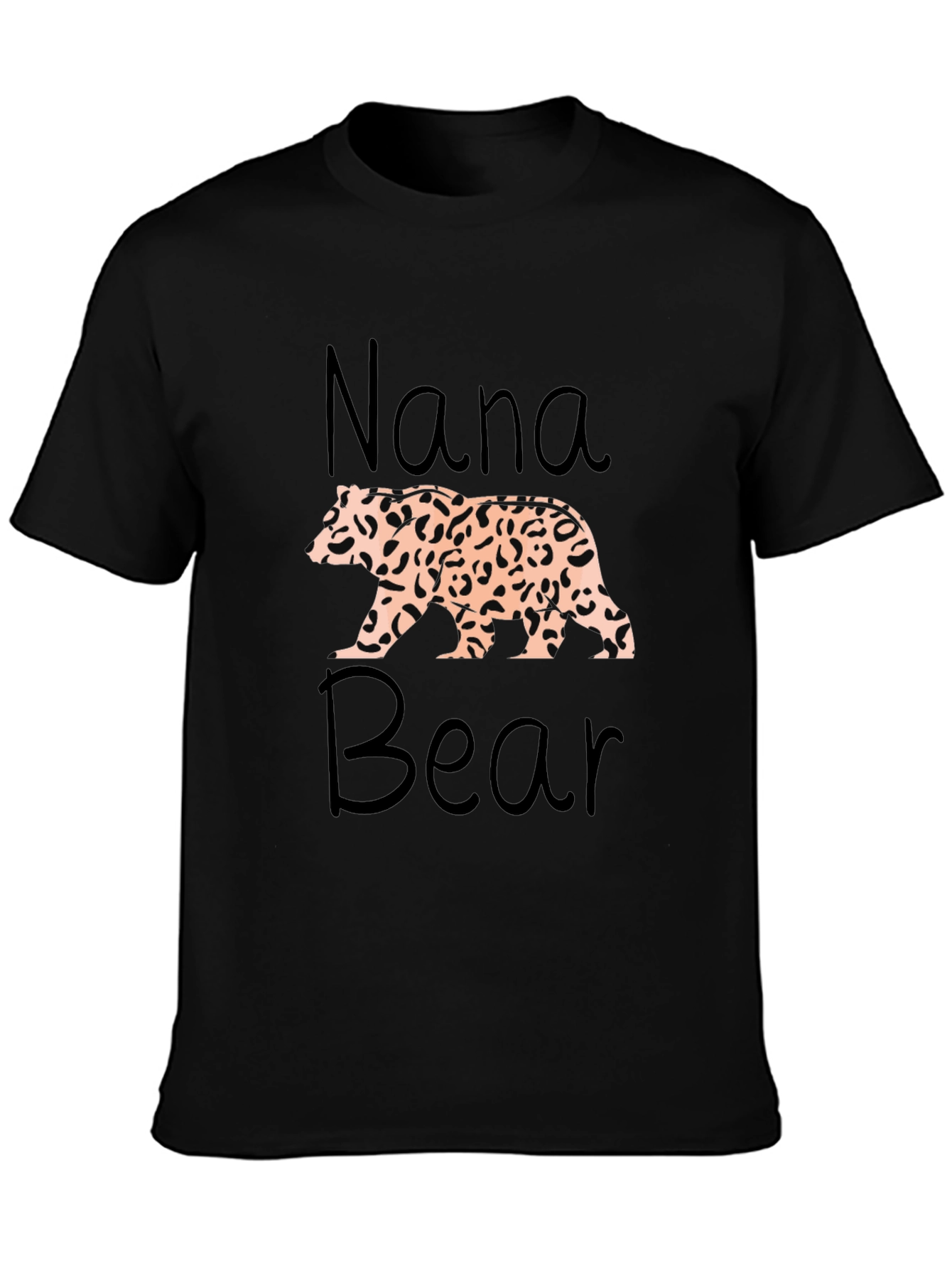 Nana Bear Leopard Print T-Shirt
