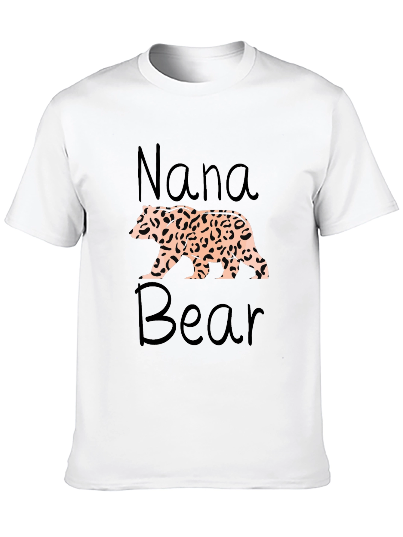 Nana Bear Leopard Print T-Shirt