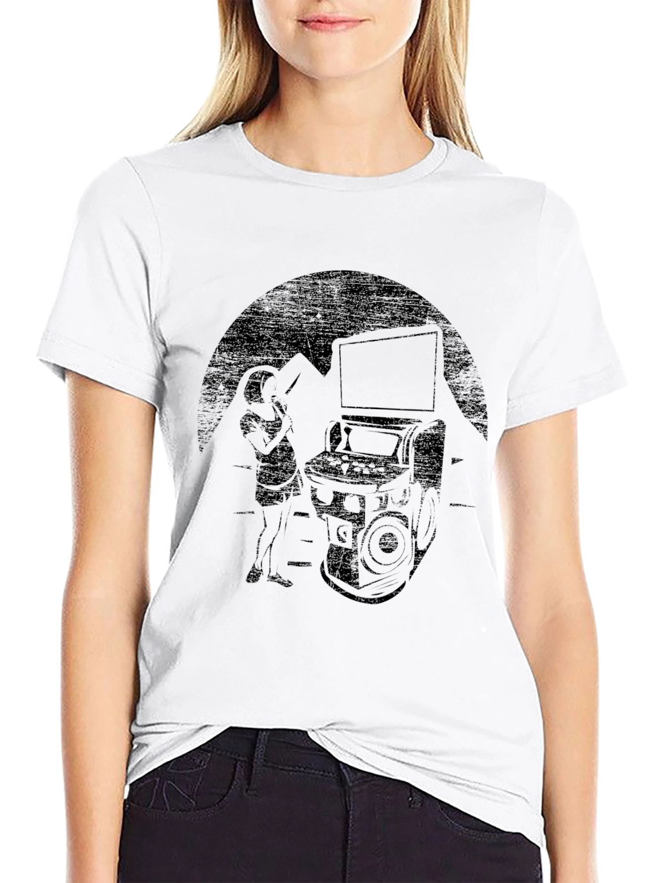 Arcade Gamer Graphic Tee - Black