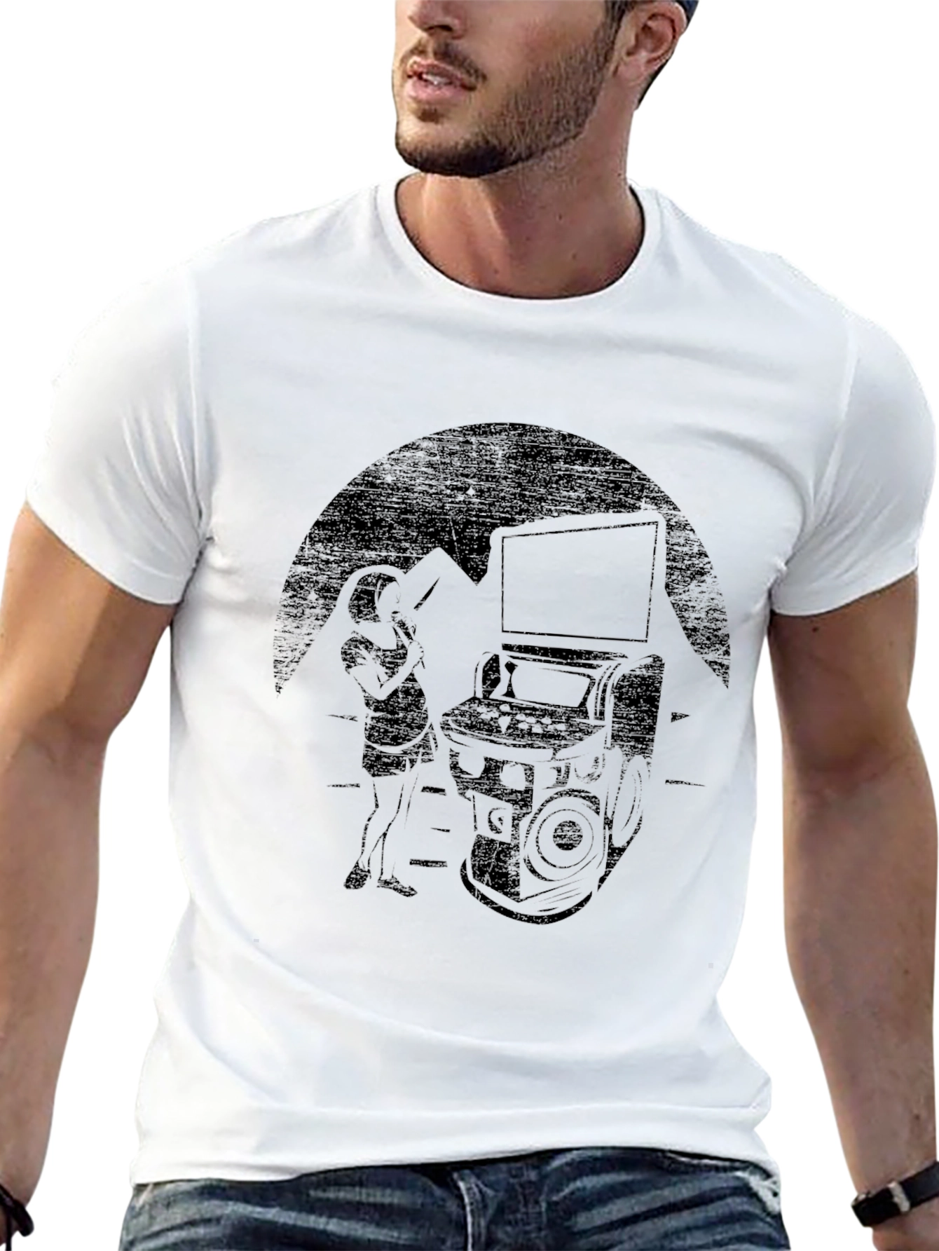 Arcade Gamer Graphic Tee - Black