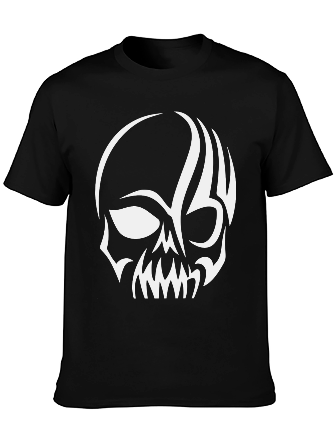 Black Skull Graphic T-Shirt - Edgy Style