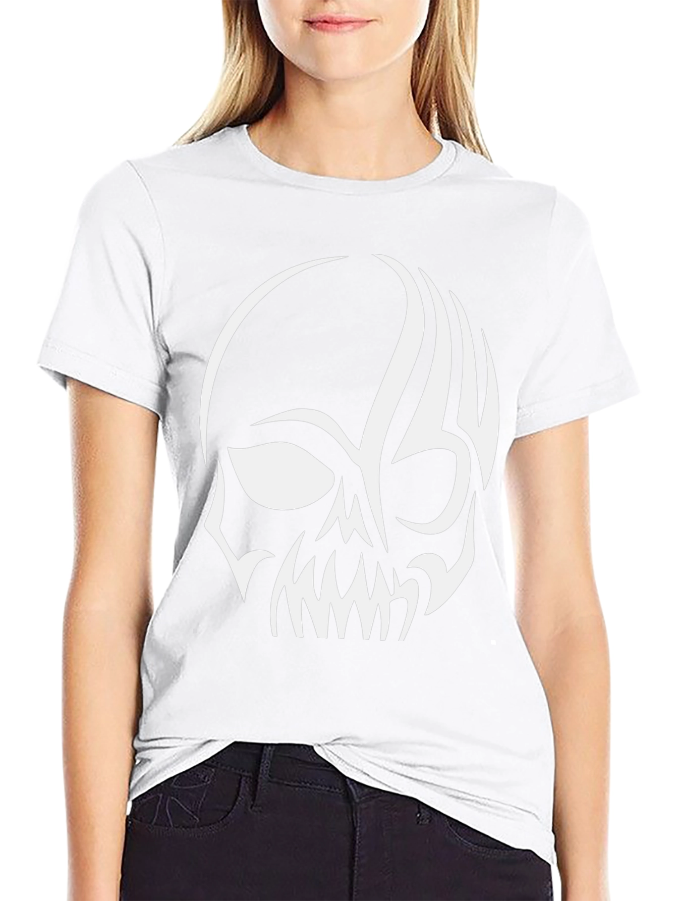 Black Skull Graphic T-Shirt - Edgy Style