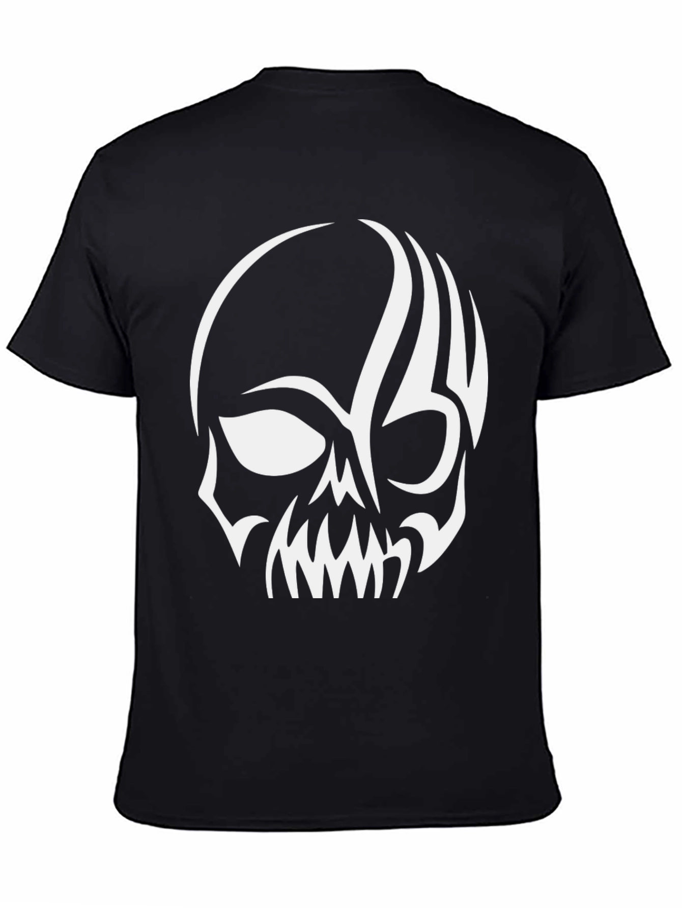 Black Skull Graphic T-Shirt - Edgy Style