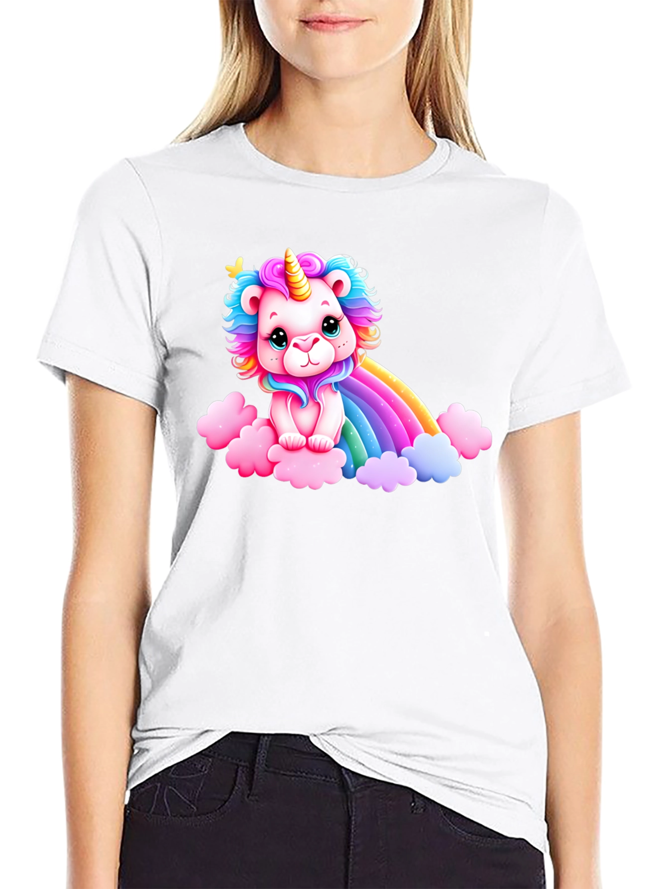 Unicorn Lion Rainbow T-Shirt